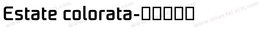 Estate colorata字体转换